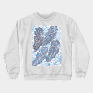 Peacock Feathers Crewneck Sweatshirt